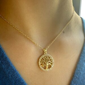 Gold Tree of Life Pendant Necklace